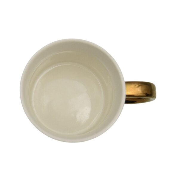 Opalhouse Floral Monogram C Mug Cup Porcelain Gold Handle - Picture 6 of 6